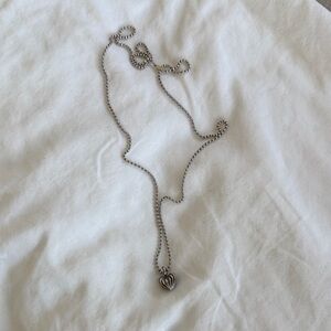 Elegant Silver Heart Pendant Necklace
